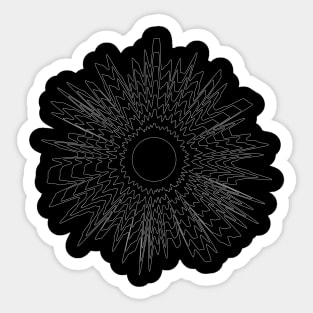 explode lines design Sticker